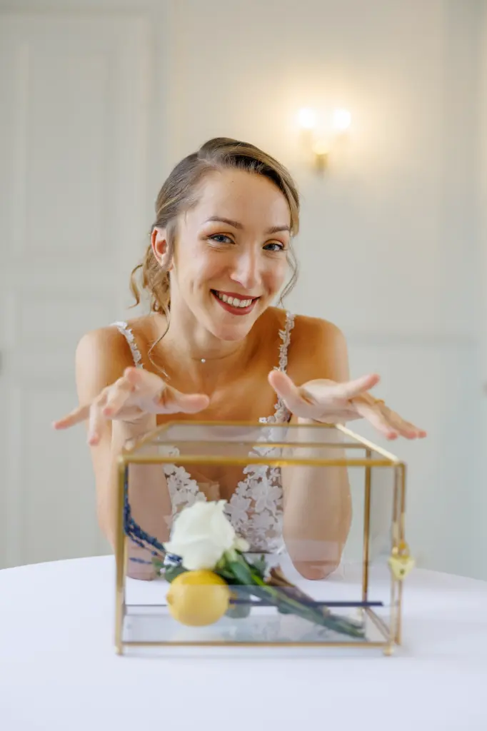 Boite à Clef pour le bouquet de la mariée